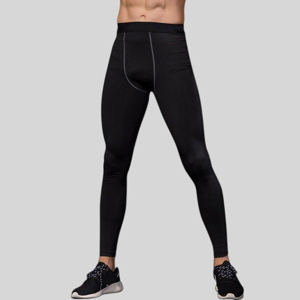 Mens Compression Training 85%polyester 15%spandex Pants 1022 print logo 1