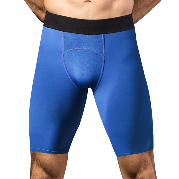 Mens Sports Running 85%polyester 15%spandex Compression Shorts print logo 1