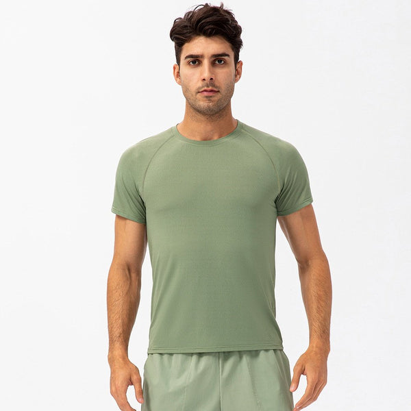 Mens Activewear Compression 90%Nylon 10%Spandex tshirt 21220 print logo 1