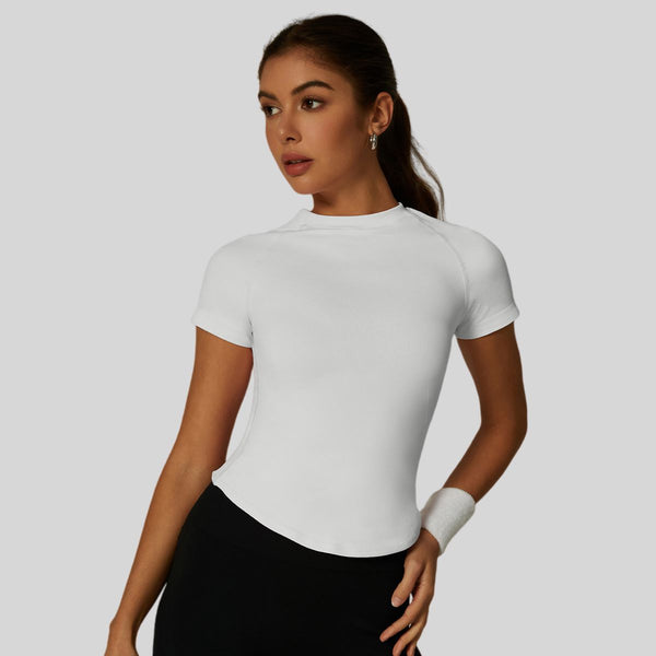 Womens Slim Fit 90%nylon 10%spandex Tshirts CP034 - Honfitwear