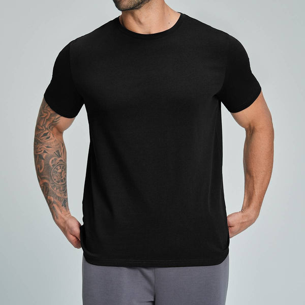 Mens Casual Activewear 100%Organic Cotton Tshirt DD-EDX5094 print logo 1