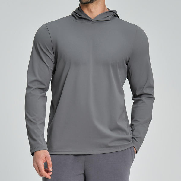 Mens Sports Fitness 78%nylon 22%spandex Hoodie ECX5086-1 - Product View 1 | Honfit