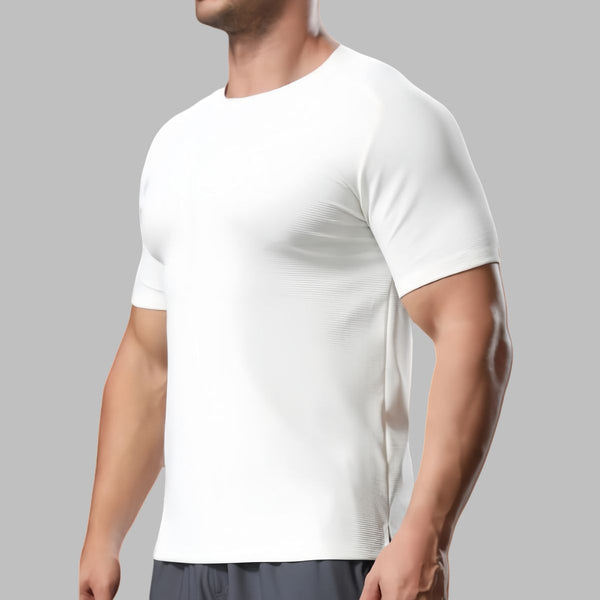Mens Fitness Running 95%polyester 5%spandex Tshirt L-325316 - Honfitwear