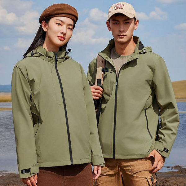 Mens Outdoor Sports 100%Nylon Hiking Jacket M-521 print logo 1