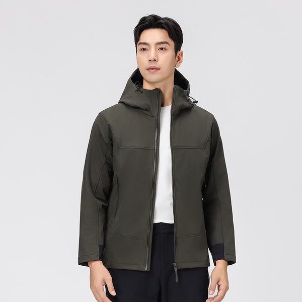 Mens Outdoor Sports 100%polyester Jacket SY-1888 print logo 1