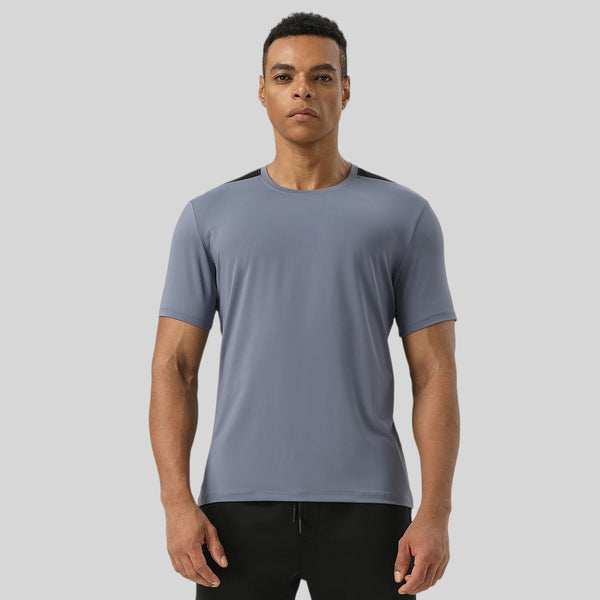 Mens Workout Fitness 88%polyester 12%spandex Tshirt SY-AL16875 print logo 1