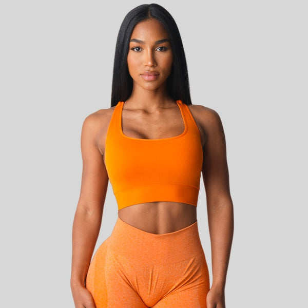 Womens Casual Fitness 94%Nylon 6%Spandex Sports Bra TZ9807 print logo 1