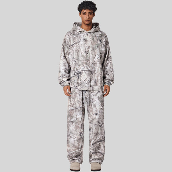 Mens Streetwear 68.5%Polyester 31.5%Cotton Hoodie Sweatpants Set W25518+W25519+K25 print logo 1