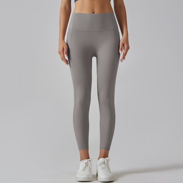 Womens Sports Yoga 75%nylon 25%spandex Leggings Y-6647 print logo 1