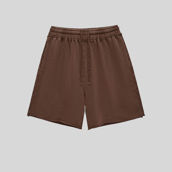 Mens Streetwear 100%cotton Tank Top Shorts Set BX8806-DK8601 - SHORTS