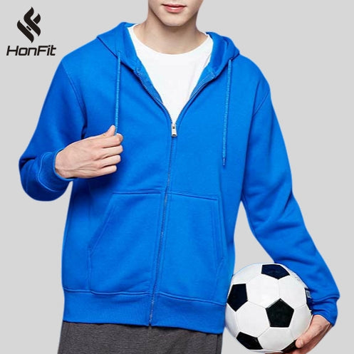 Mens Casual 52%Cotton 48%polyester Zip Hoodie 04EC01