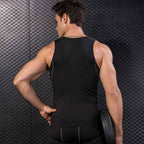 Mens Training Compression 85%polyester 15%spandex Tank Top 1001 print logo 17