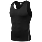 Mens Training Compression 85%polyester 15%spandex Tank Top 1001 print logo 20