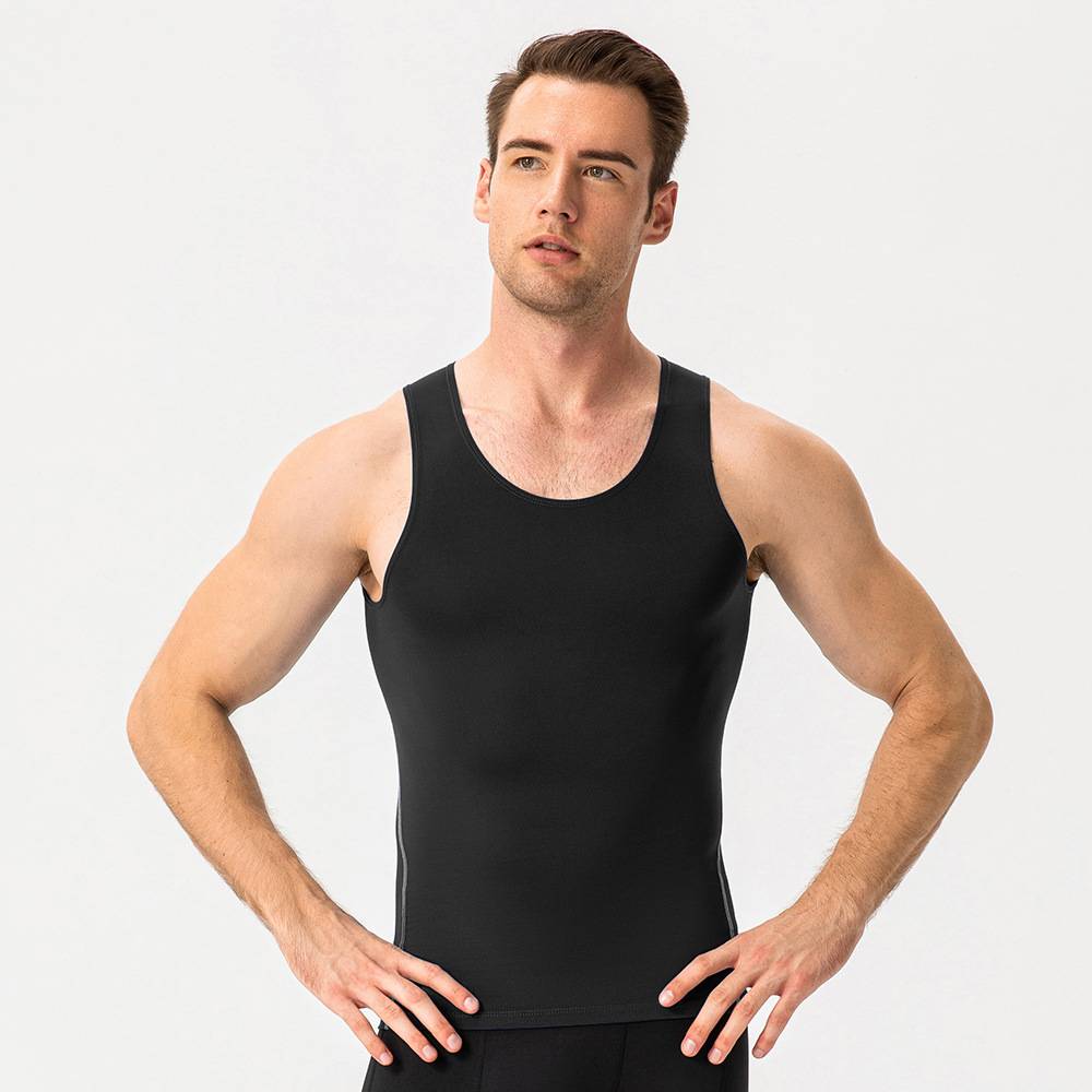 Mens Training Compression 85%polyester 15%spandex Tank Top 1001 print logo 24
