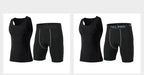 Mens Training Compression 85%polyester 15%spandex Tank Top 1001 print logo 33