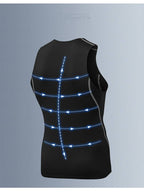 Mens Training Compression 85%polyester 15%spandex Tank Top 1001 print logo 35
