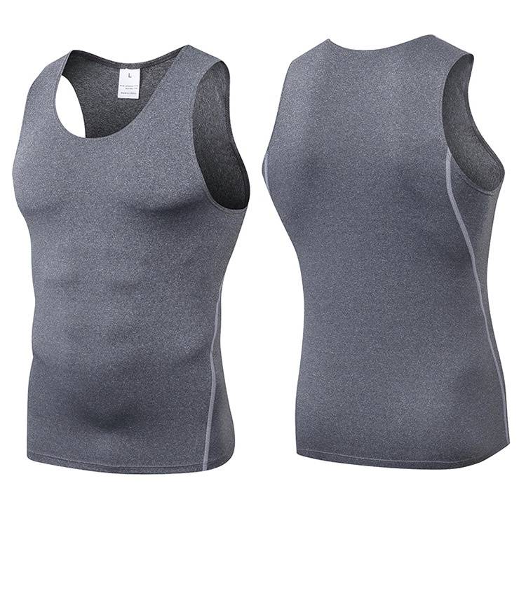 Mens Training Compression 85%polyester 15%spandex Tank Top 1001 print logo 45