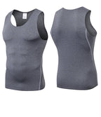 Mens Training Compression 85%polyester 15%spandex Tank Top 1001 print logo 45