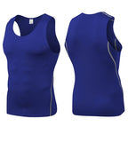 Mens Training Compression 85%polyester 15%spandex Tank Top 1001 print logo 46