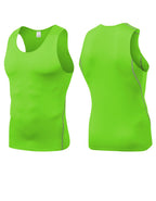 Mens Training Compression 85%polyester 15%spandex Tank Top 1001 print logo 50
