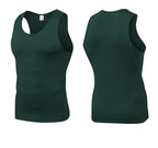 Mens Training Compression 85%polyester 15%spandex Tank Top 1001 print logo 51