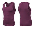 Mens Training Compression 85%polyester 15%spandex Tank Top 1001 print logo 52
