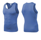 Mens Training Compression 85%polyester 15%spandex Tank Top 1001 print logo 53