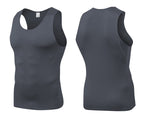 Mens Training Compression 85%polyester 15%spandex Tank Top 1001 print logo 55