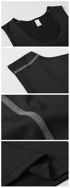 Mens Training Compression 85%polyester 15%spandex Tank Top 1001 print logo 59