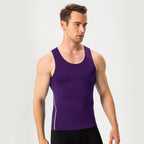 Mens Training Compression 85%polyester 15%spandex Tank Top 1001 print logo 6