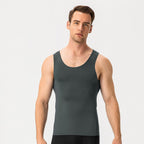 Mens Training Compression 85%polyester 15%spandex Tank Top 1001 print logo 8
