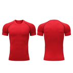 Mens Athletic Compression 90%polyester 10%spandex Tshirt 10081 print logo 1