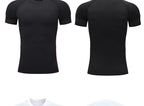 Mens Athletic Compression 90%polyester 10%spandex Tshirt 10081 print logo 26