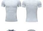 Mens Athletic Compression 90%polyester 10%spandex Tshirt 10081 print logo 27