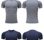 Mens Athletic Compression 90%polyester 10%spandex Tshirt 10081 print logo 28
