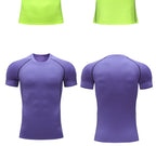 Mens Athletic Compression 90%polyester 10%spandex Tshirt 10081 print logo 30