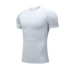 Mens Athletic Compression 90%polyester 10%spandex Tshirt 10081 print logo 4