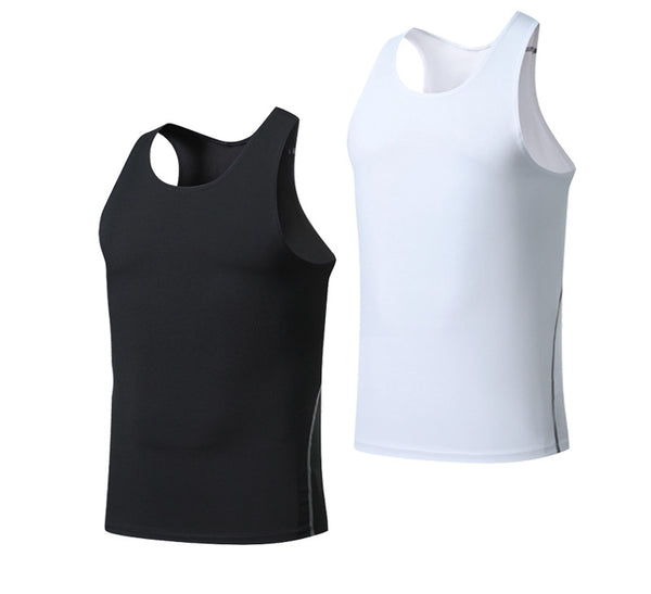 Mens Running Compression 94%polyester 6%spandex Tank Top 1008