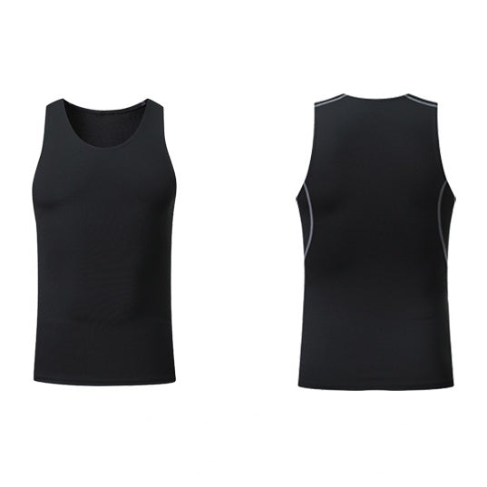 Mens Running Compression 94%polyester 6%spandex Tank Top 1008 print logo 11