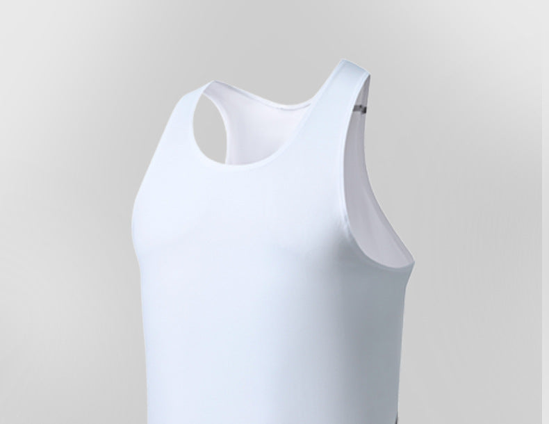 Mens Running Compression 94%polyester 6%spandex Tank Top 1008 print logo 12