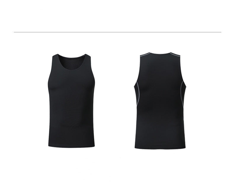 Mens Running Compression 94%polyester 6%spandex Tank Top 1008 print logo 15