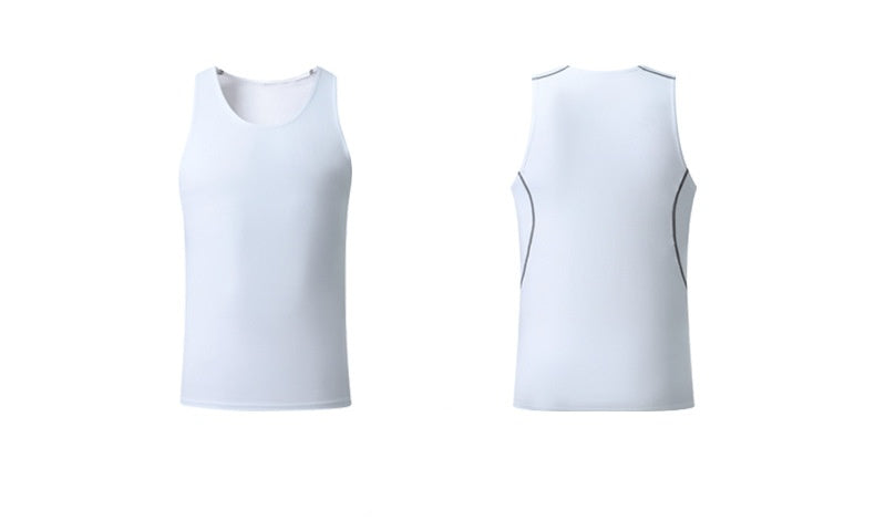 Mens Running Compression 94%polyester 6%spandex Tank Top 1008 print logo 16