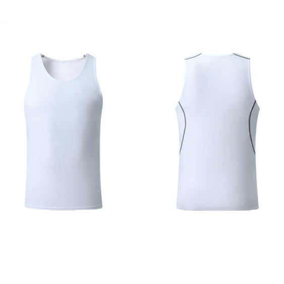 Mens Running Compression 94%polyester 6%spandex Tank Top 1008 print logo 2
