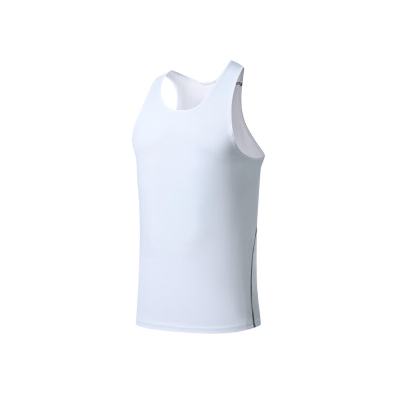 Mens Running Compression 94%polyester 6%spandex Tank Top 1008 print logo 4