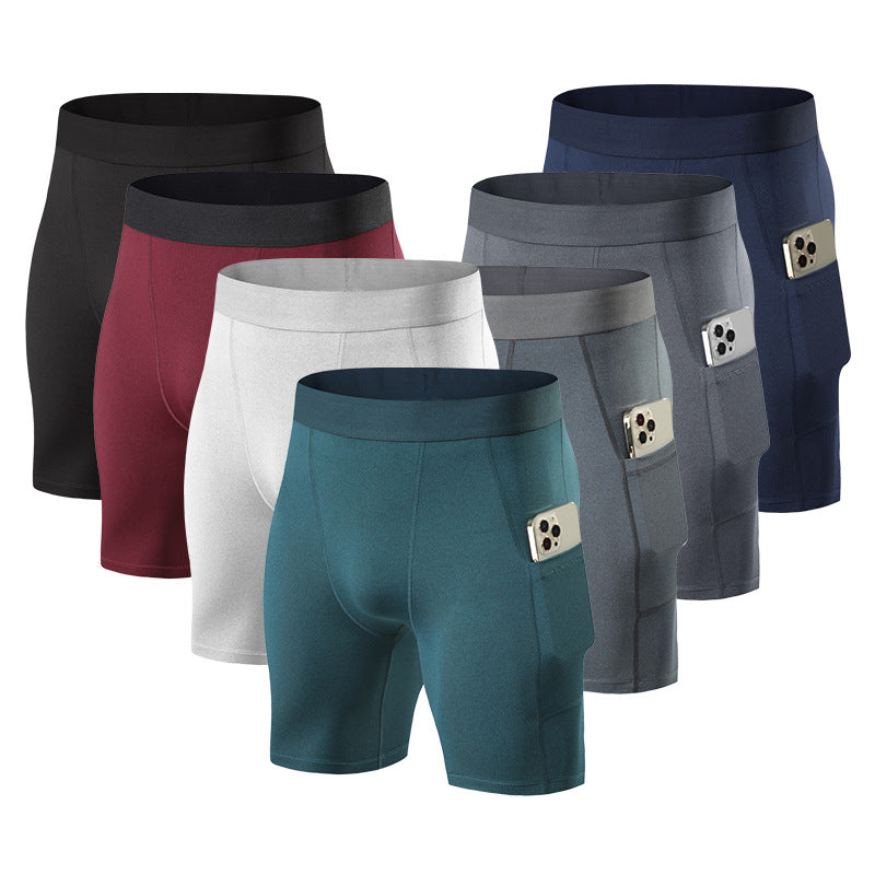Mens Running Compression 88%Polyester 12%Spandex Shorts G/1011