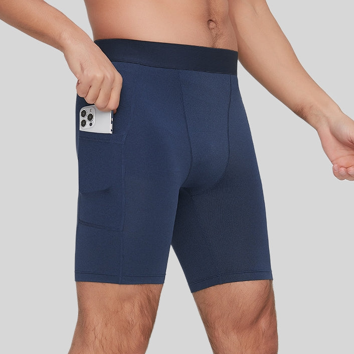 Mens Running Compression 88%Polyester 12%Spandex Shorts G/1011