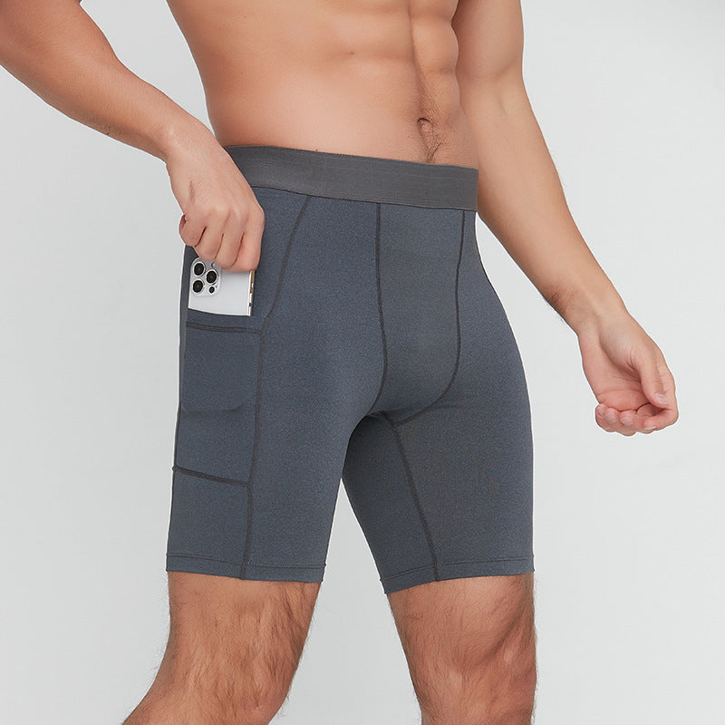 Mens Running Compression 88%Polyester 12%Spandex Shorts G/1011