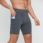 Mens Running Compression 88%Polyester 12%Spandex Shorts G/1011