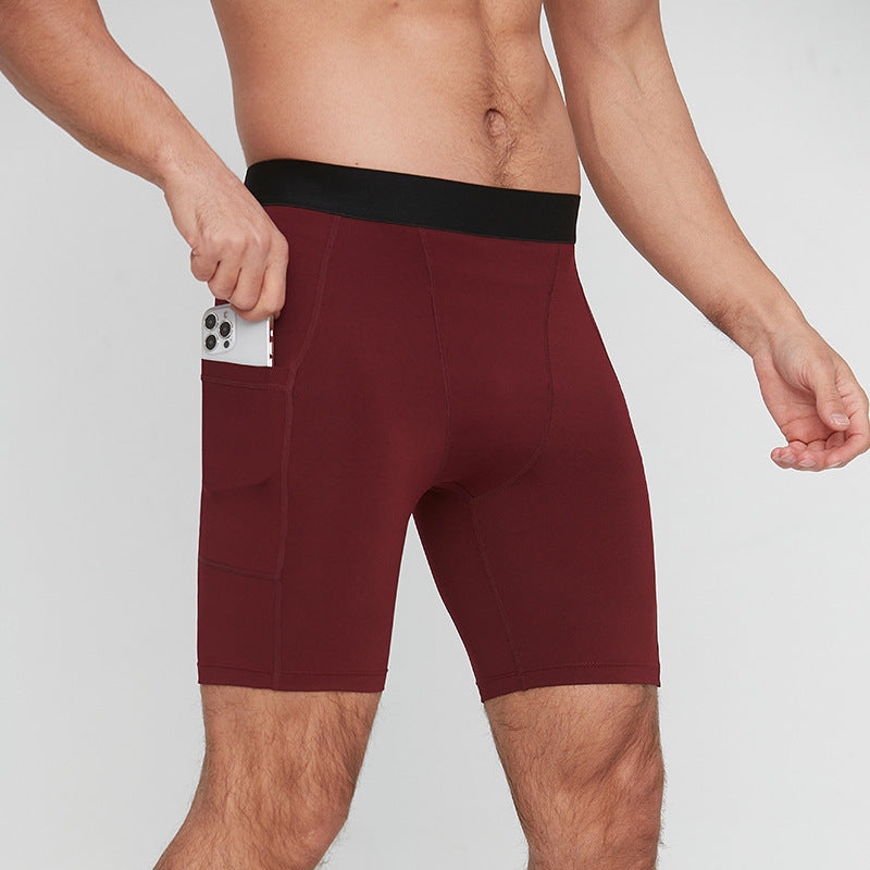 Mens Running Compression 88%Polyester 12%Spandex Shorts G/1011
