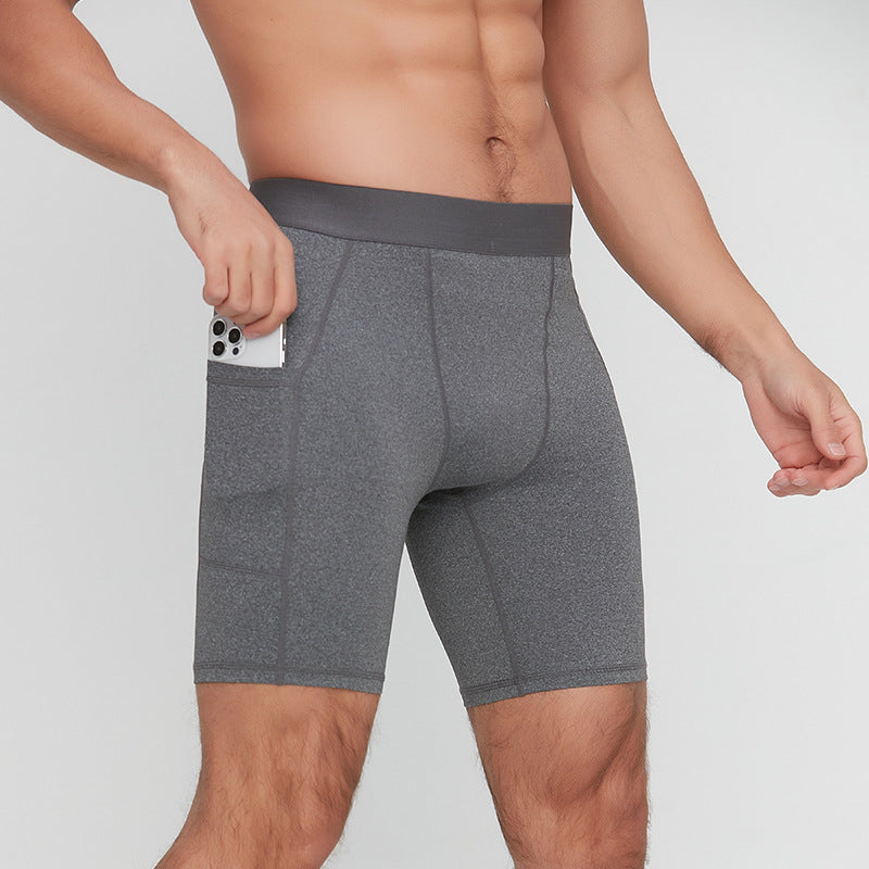 Mens Running Compression 88%Polyester 12%Spandex Shorts G/1011
